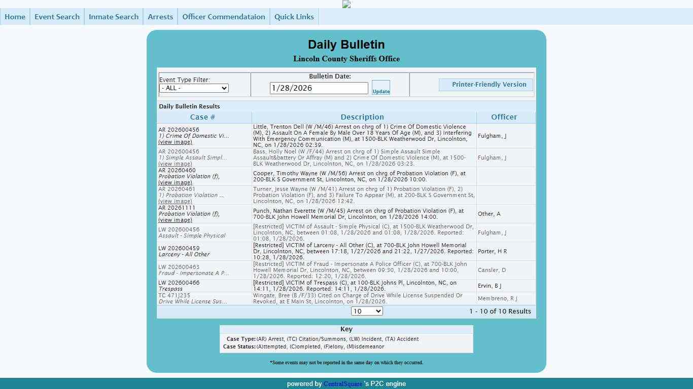 Lincoln County Sheriffs Office P2C